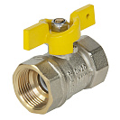 Кран шаровой для газа 3/4" г/г бабочка CTM ГАЗ