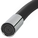 Смеситель FLOE FK234-DN для кухни,  40 мм,  на гайке, с бок.штыревой ручкой, с гибким черным изливом_3