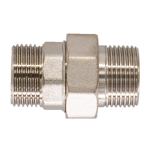 Муфта латунная резьбовая разъемная  с накид. гайкой  1/2" ш/ш CTM