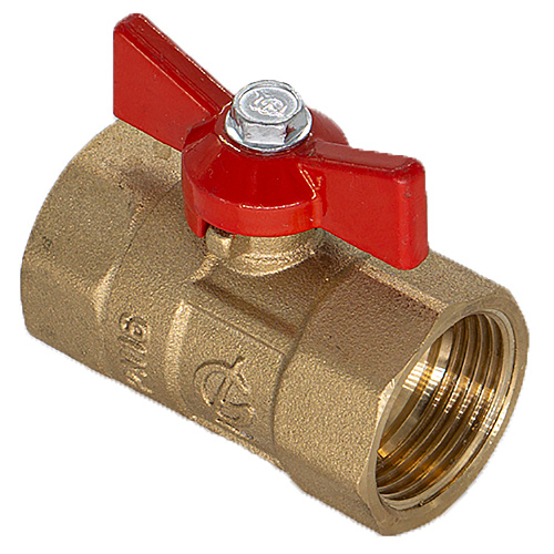 Кран шаровой для воды 1" г/г бабочка ГАЛЛОП ПРАКТИК 130