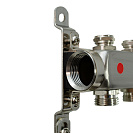 Коллекторная группа ONDO нерж сталь 2 вых. в сборе  с термостатическими и запорными клапанами_1