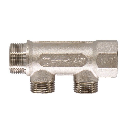 Коллектор 2 выхода (наружная резьба) 3/4"х1/2" СТМ