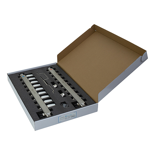 Коллекторная группа ONDO нерж сталь 9 вых. в сборе  с термостатическими и запорными клапанами