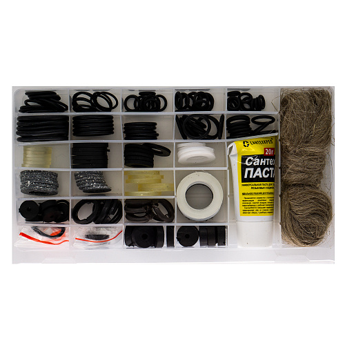 Набор сантехнических прокладок для смесителя "Сантехник" №4 в боксе СТМ