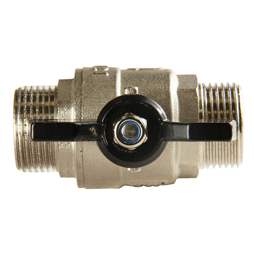 Кран шаровой для воды 1/2" ш/ш бабочка, никель, ONDO