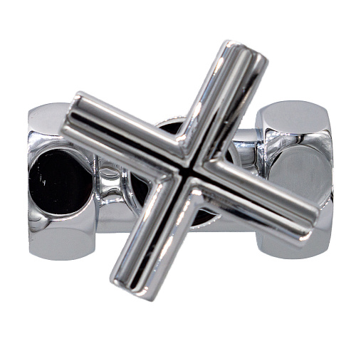 Вентиль прямой 1"х3/4" г/г ручка-крест для п/с хром СТМ ТЕРМО