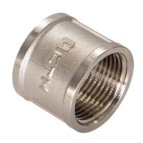 Муфта латунная резьбовая  прямая   1/2" г/г CTM