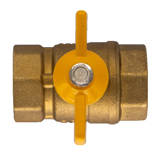 Кран шаровой для газа 1" г/г бабочка ОПТИМА ГАЗ