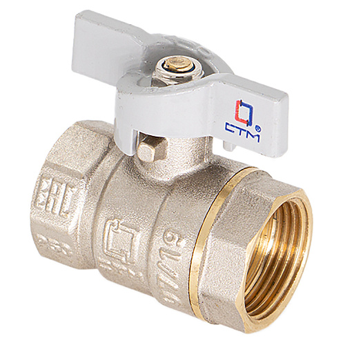 Кран шаровой для воды 3/4" г/г бабочка СTM СТАНДАРТ
