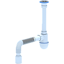 Сифон  1 1/4" *40 с гибкой трубой 40*50