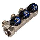 Коллектор 3 выхода вентиль н/р 1"х1/2" СТМ_1