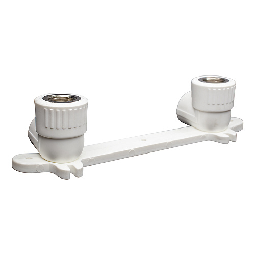 Угольник PP-R двойной комб. с крепл. вн./р. DN 25х1/2" СТМ ПЛАСТ