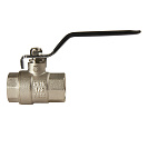 Кран шаровой для воды 1/2" г/г рычаг,  никель,  ONDO_2