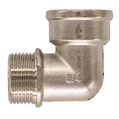 Уголок латунный с ограничителем  1/2" г/ш CTM