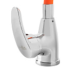 Смеситель FLOE FK234-GO для кухни,  40 мм,  на гайке,  с боковой ручкой,  с гибким оранжевым изливом_3