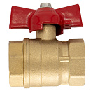 Кран шаровой для воды 1" г/г бабочка ОПТИМА_1