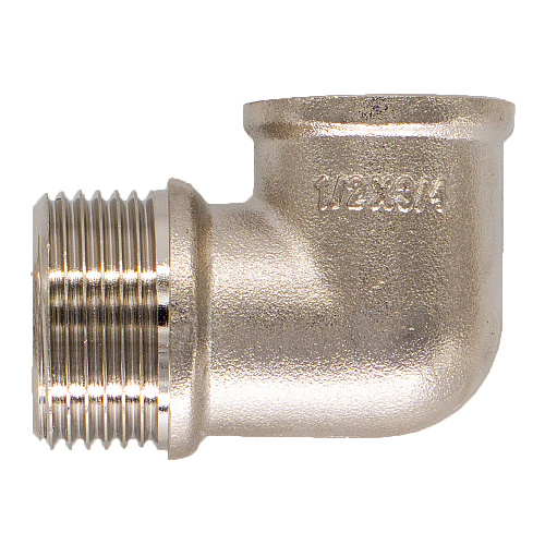 Уголок латунный переходной  3/4"x1/2" ш/г CTM