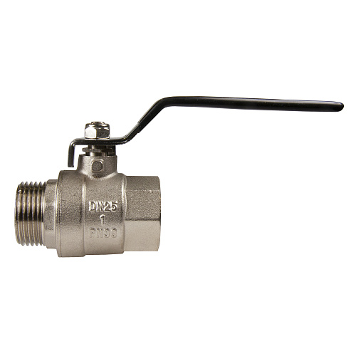 Кран шаровой для воды 1" г/ш рычаг, никель, ONDO