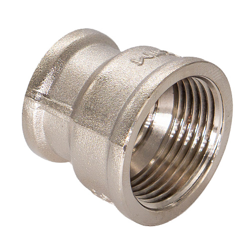 Муфта латунная резьбовая переходная   3/4"х1/2" г/г CTM Муфта латунная резьбовая переходная   3/4"х1/2" г/г CTM