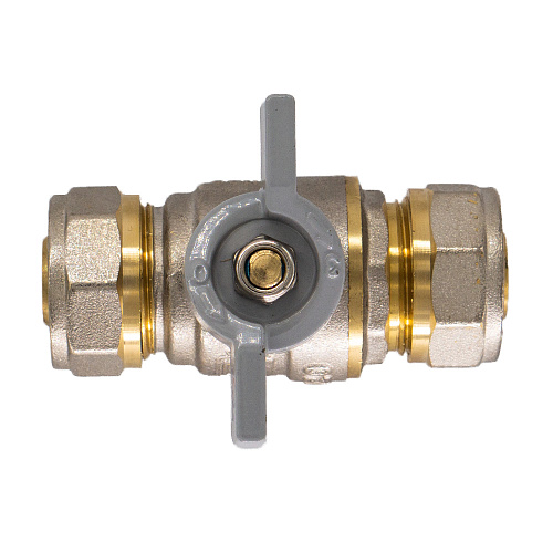 Кран шаровой для воды 16х16 ц/ц бабочка CTM СТАНДАРТ Кран шаровой для воды 16х16 ц/ц бабочка CTM СТАНДАРТ