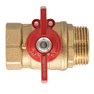 Кран шаровой для воды 1" г/ш бабочка ОПТИМА_3