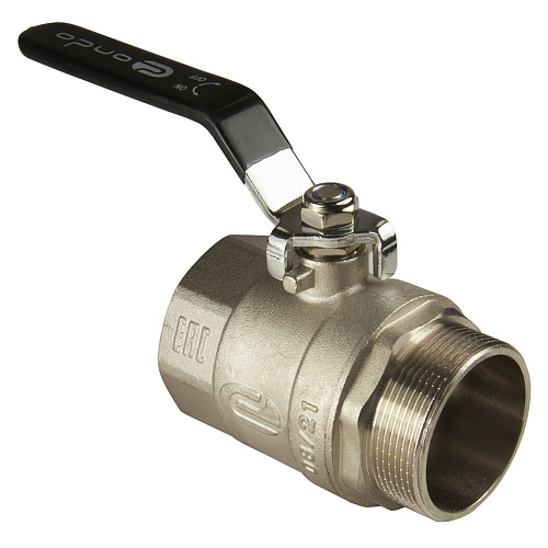 Кран шаровой для воды 2" г/ш рычаг, никель, ONDO