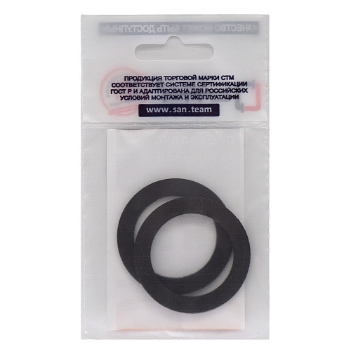 Прокладка 1-1/4" резина ТМКЩ 42x30x2 мм (2шт) СТМ