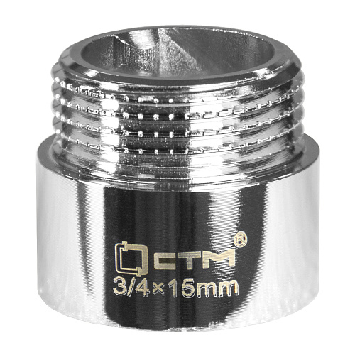 Удлинитель труб латунный  3/4" г/ш x 15 мм CTM Удлинитель труб латунный  3/4" г/ш x 15 мм CTM