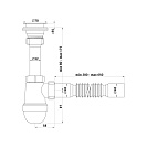 Сифон 1 1/2*40 с гибкой трубой 40*40_1